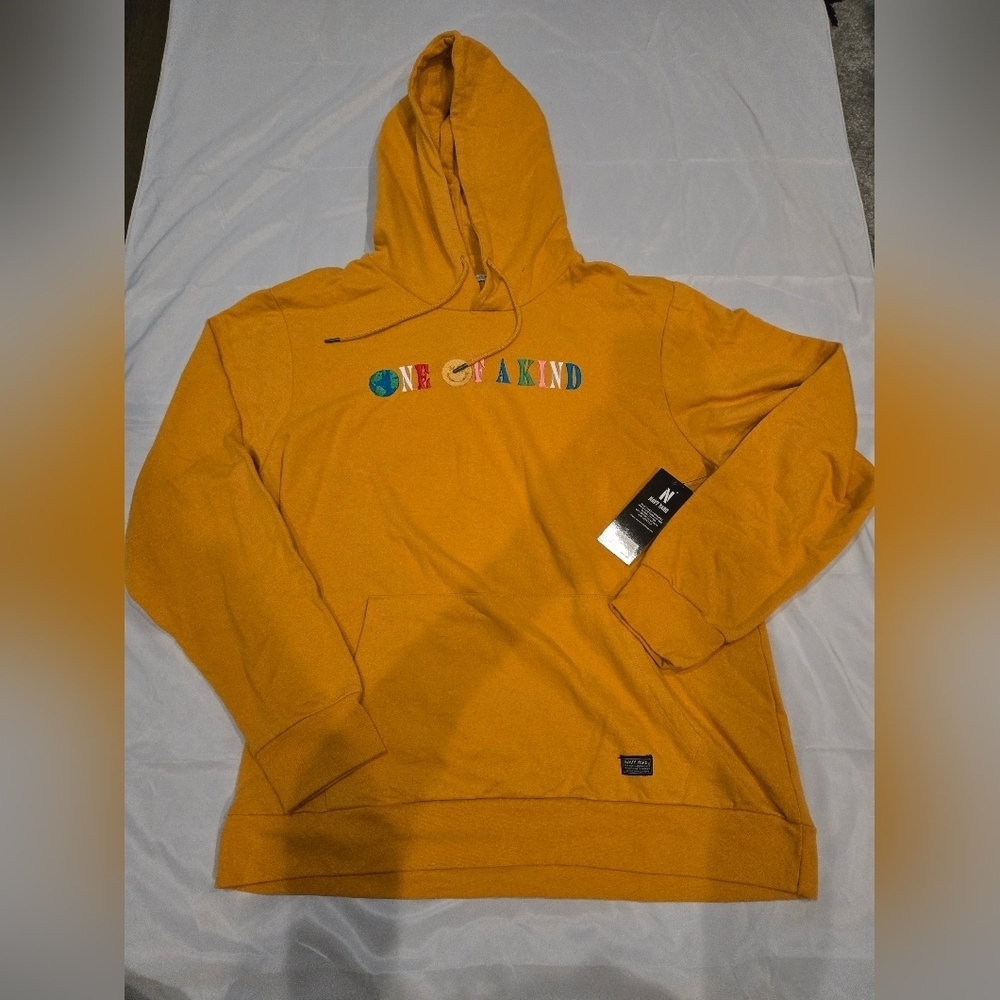 NWT Navy Yard Men's One of a Kind Yellow Long Sleeve XL Hoodie